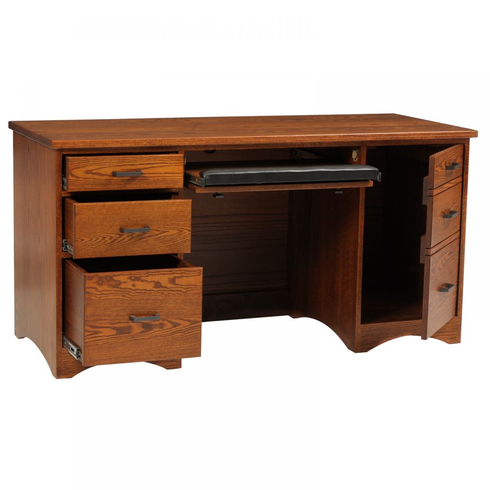 Computer Desk with Hutch by North American Wood Furniture - Stewart ...