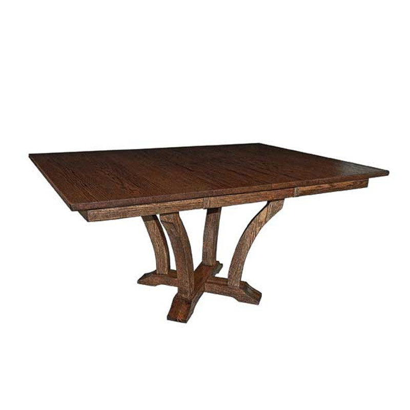 Acorn Extended Single Pedestal By, Single Pedestal Rectangle Dining Table
