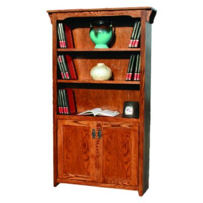 mission-oak-24-36-2-door-bookcase-odc